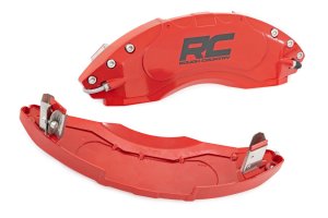 Toyota Tacoma Caliper Covers - Front and Rear - Rough Country - Red - '24-'25
